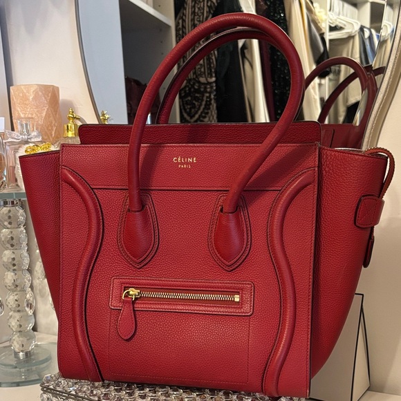 Celine Handbags - Celine Micro Luggage Tote